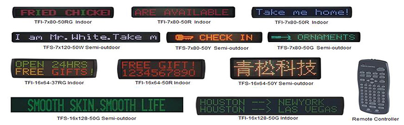 Indoor LED Message Display Signs